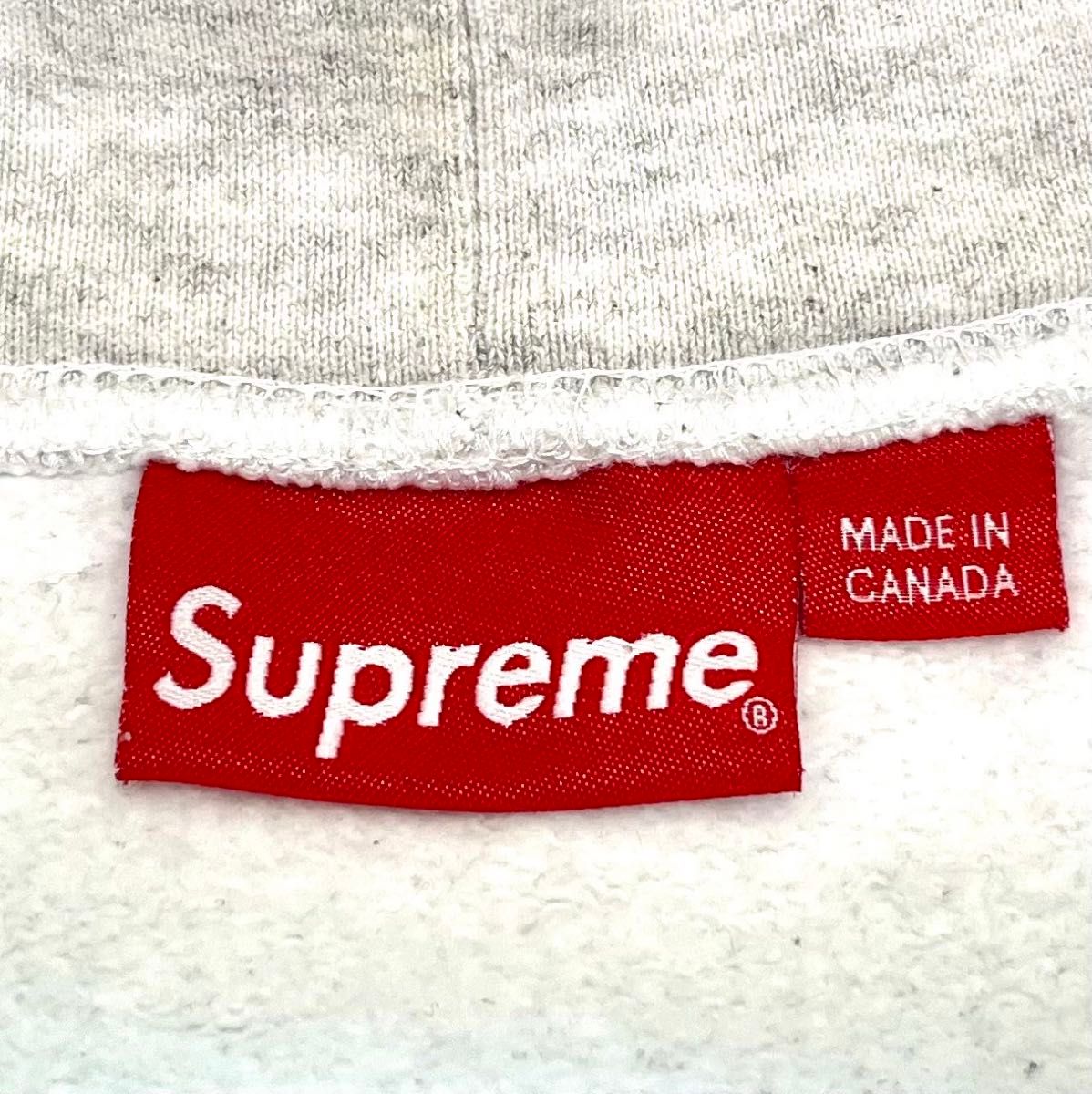 美品 supreme 20AW バックプリントパーカー グレー Mサイズ 美品 supreme 20AW バックプリントパーカー グレー Mサイズ