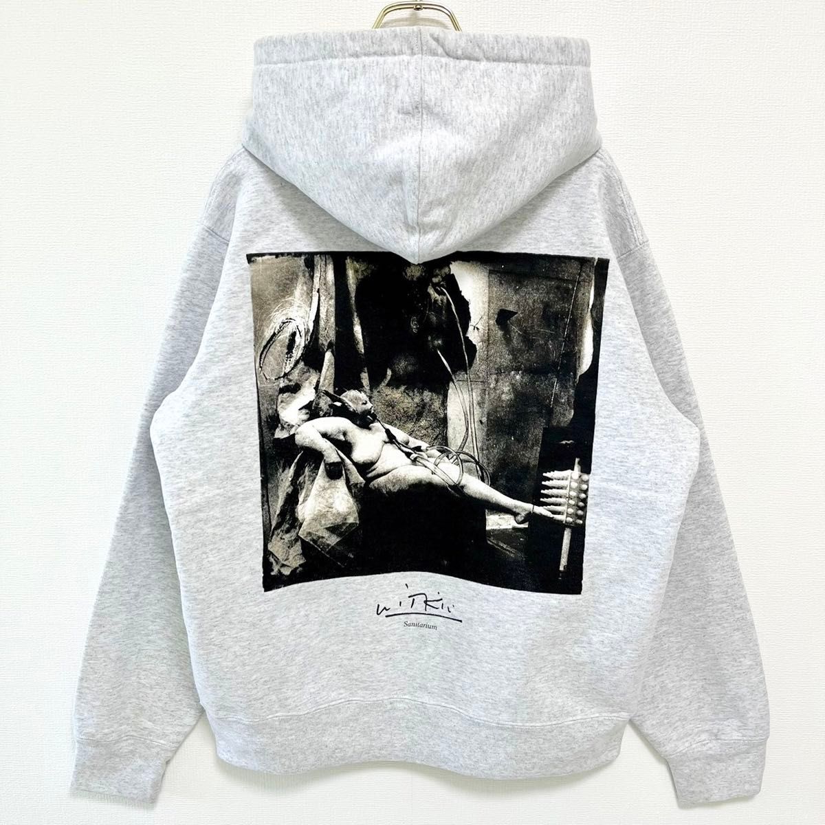 美品 supreme 20AW バックプリントパーカー グレー Mサイズ 美品 supreme 20AW バックプリントパーカー グレー Mサイズ