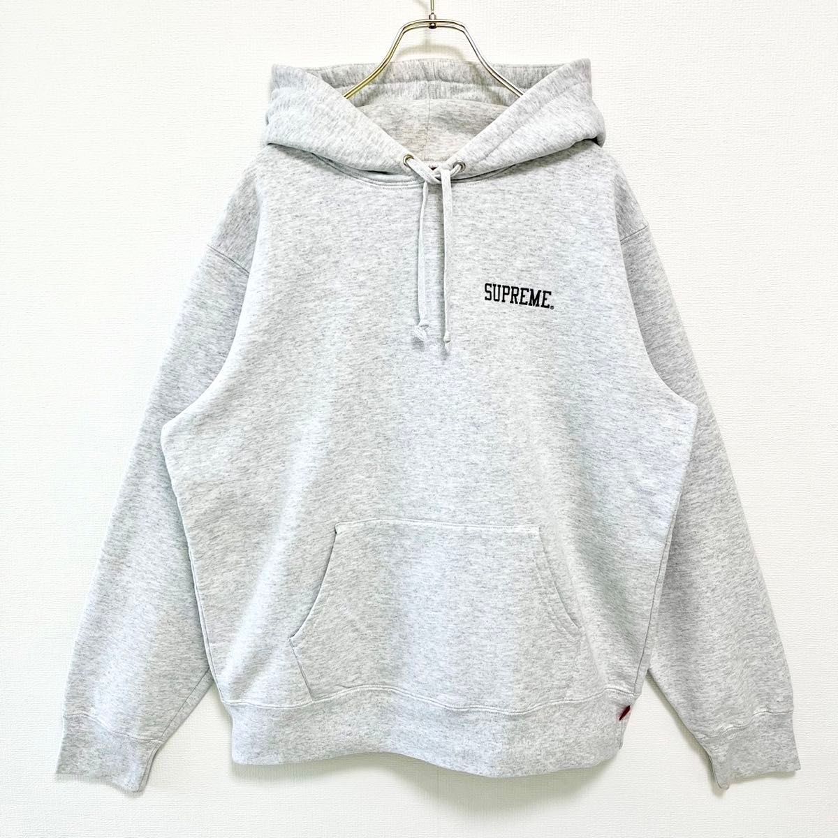美品 supreme 20AW バックプリントパーカー グレー Mサイズ 美品 supreme 20AW バックプリントパーカー グレー Mサイズ