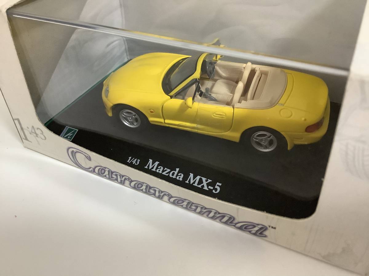  Mazda 2 поколения Roadster NB1 NB2 NB6C NB8C MX-5 1998 год ~2005 год 1/43 примерно 9.2cm Hongwell желтый бежевый тент миникар стоимость доставки Y350