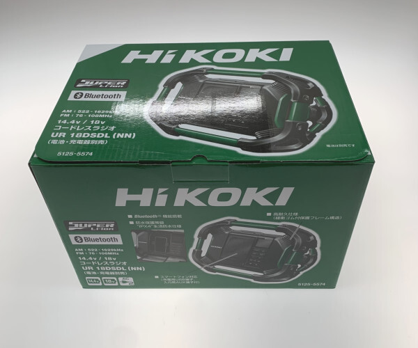 ○○ HiKOKI ハイコーキ バッテリー式ラジオ UR18DSDL 未使用に近い ○○ HiKOKI ハイコーキ バッテリー式ラジオ UR18DSDL 未使用に近い