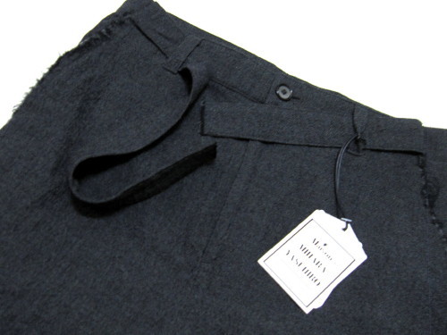 free shipping * super-discount 50%OFF! new goods!Maison MIHARA YASUHIRO wide pants 44* mezzo n Mihara Yasuhiro 