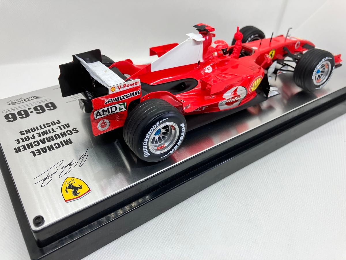 【 開梱 設置?無料 】 フェラーリ 1/18 248F1 PP66回獲得記念モデル シューマッハ M 自動車