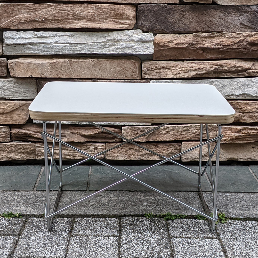 イームズ LTRテーブル ローテーブル LTRT Eames 机 白/銀ベース イームズ LTRテーブル ローテーブル LTRT Eames 机 白/銀ベース
