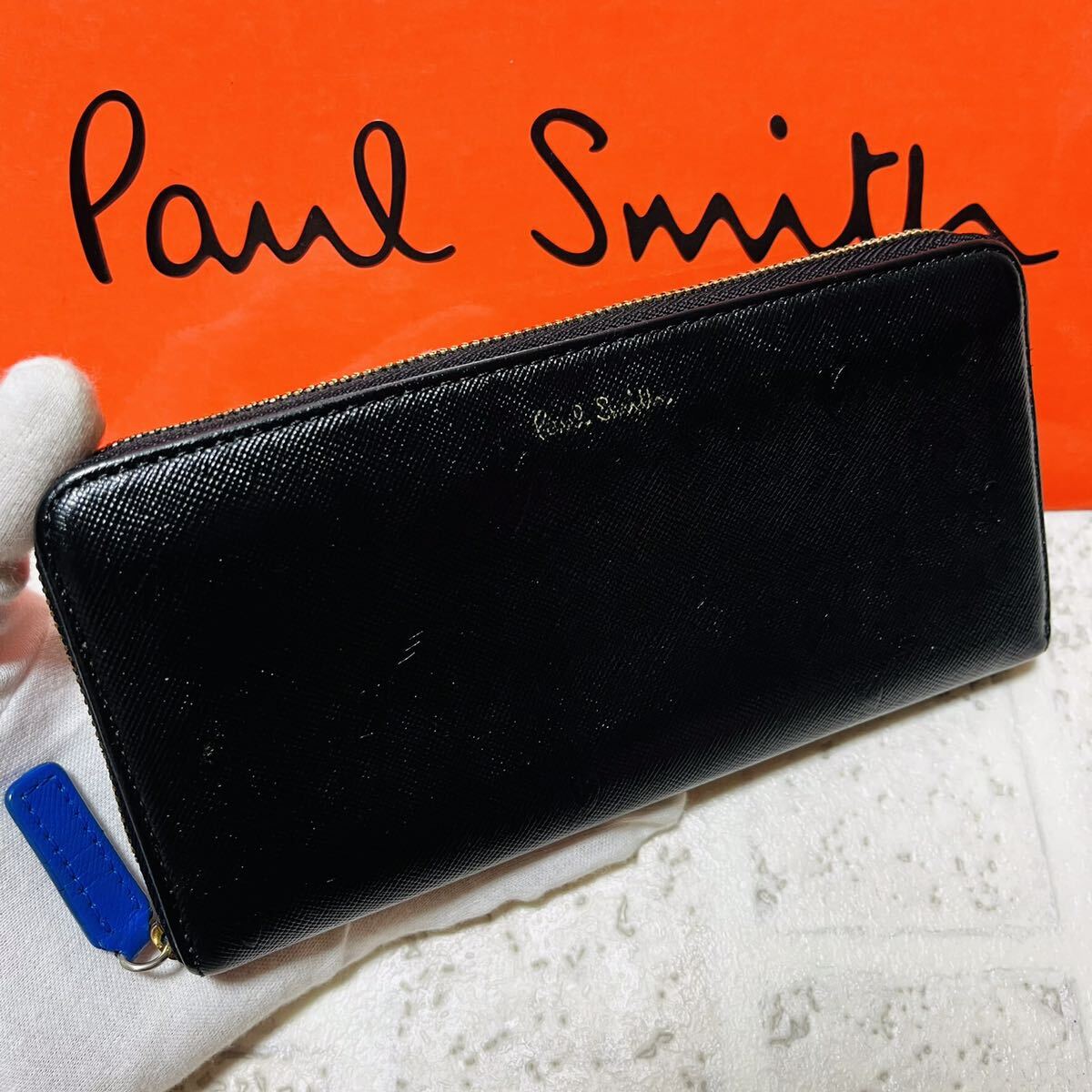 良品 ポールスミス PaulSmith スミシーハート 長財布 ロング 良品 ポールスミス PaulSmith スミシーハート 長財布 ロング