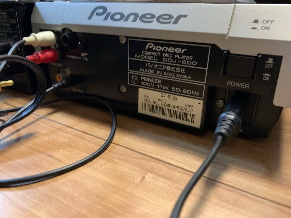 美品】Pioneer DJM-400 CDJ-200 x2台 動作確認済み ケーブルあり 美品】Pioneer DJM-400 CDJ-200 x2台 動作確認済み ケーブルあり