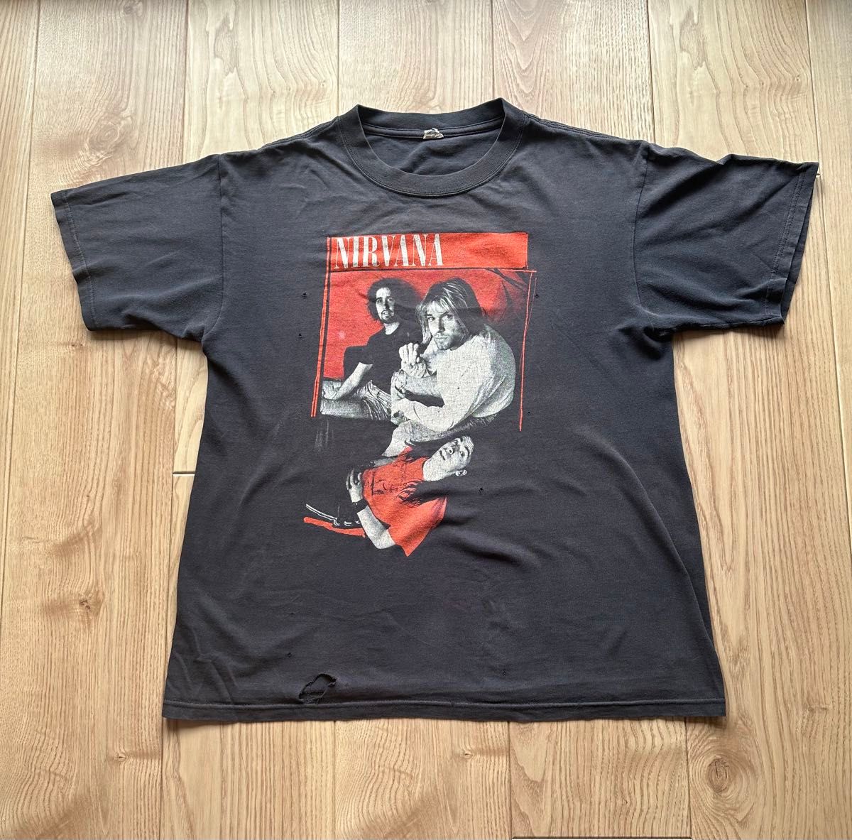 90S Nirvana ニルヴァーナ Anvil ブルータグ ヴィンテージ 古着 90S Nirvana ニルヴァーナ Anvil ブルータグ ヴィンテージ 古着