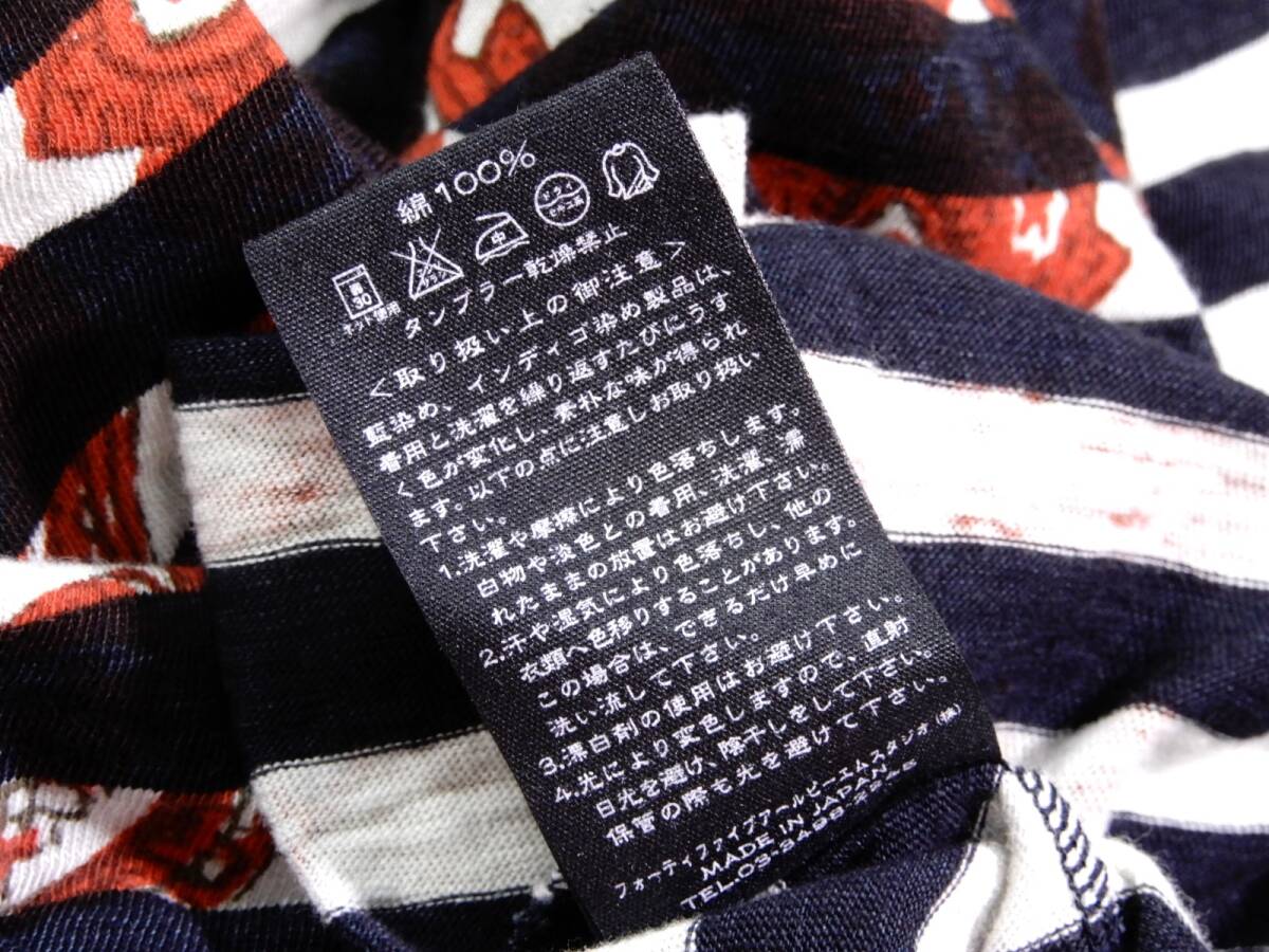 45R симпатичный * индиго окраска рукописный текст . способ peiz Lee окантовка cut and sewn 0