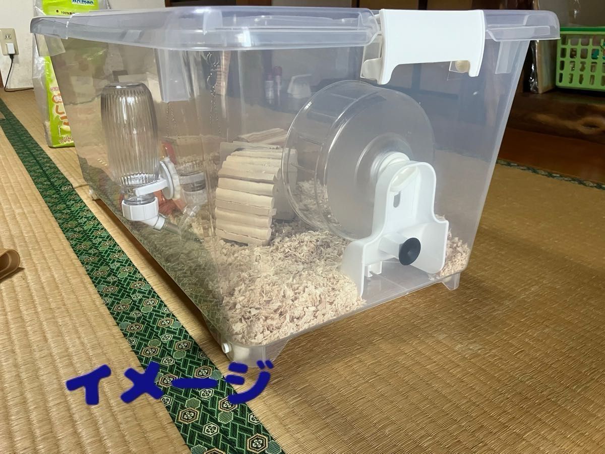 ②広さ&通気性&保温性が抜群なハムスターケージ【DIY】給水器 ②広さ&通気性&保温性が抜群なハムスターケージ【DIY】給水器