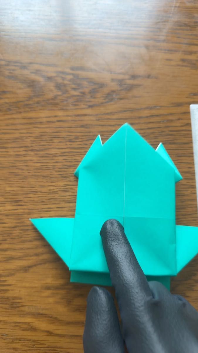 折り紙 ハンドメイド 全長約12cm ぴょんぴょんかえる、手裏剣 遊べる折り紙