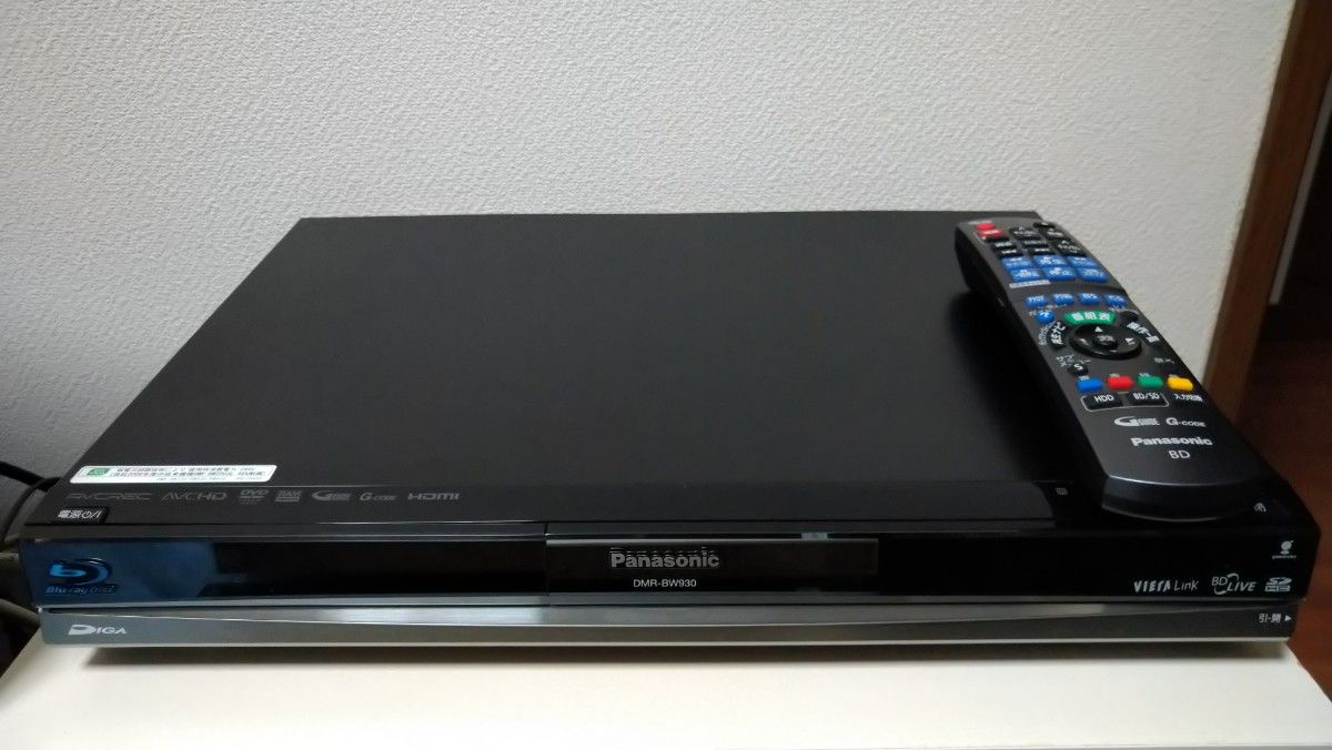 Panasonic DMR-BW930 1TB リモコン付|Yahoo!フリマ(旧PayPay Panasonic DMR-BW930 1TB リモコン付|Yahoo!フリマ(旧PayPay