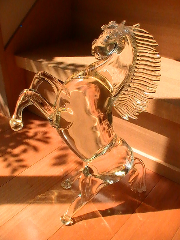 ☆ジャンク☆Baccarat 製☆クリスタルオーナメント☆跳ね馬 ☆ジャンク☆Baccarat 製☆クリスタルオーナメント☆跳ね馬