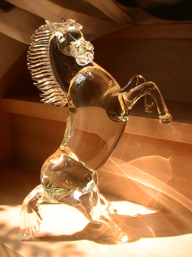 ☆ジャンク☆Baccarat 製☆クリスタルオーナメント☆跳ね馬 ☆ジャンク☆Baccarat 製☆クリスタルオーナメント☆跳ね馬