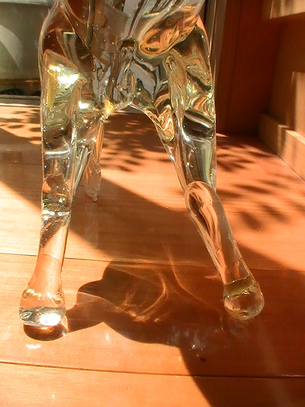 ☆ジャンク☆Baccarat 製☆クリスタルオーナメント☆跳ね馬 ☆ジャンク☆Baccarat 製☆クリスタルオーナメント☆跳ね馬