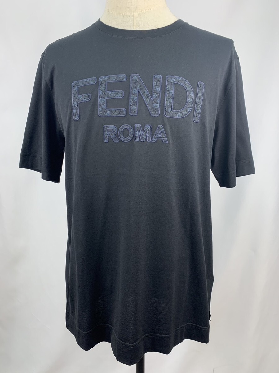 FENDI フェンディ ブラック グラフィック T シャツ Yahoo!オークション - 美品 FENDI フェンディ フラワーロゴT