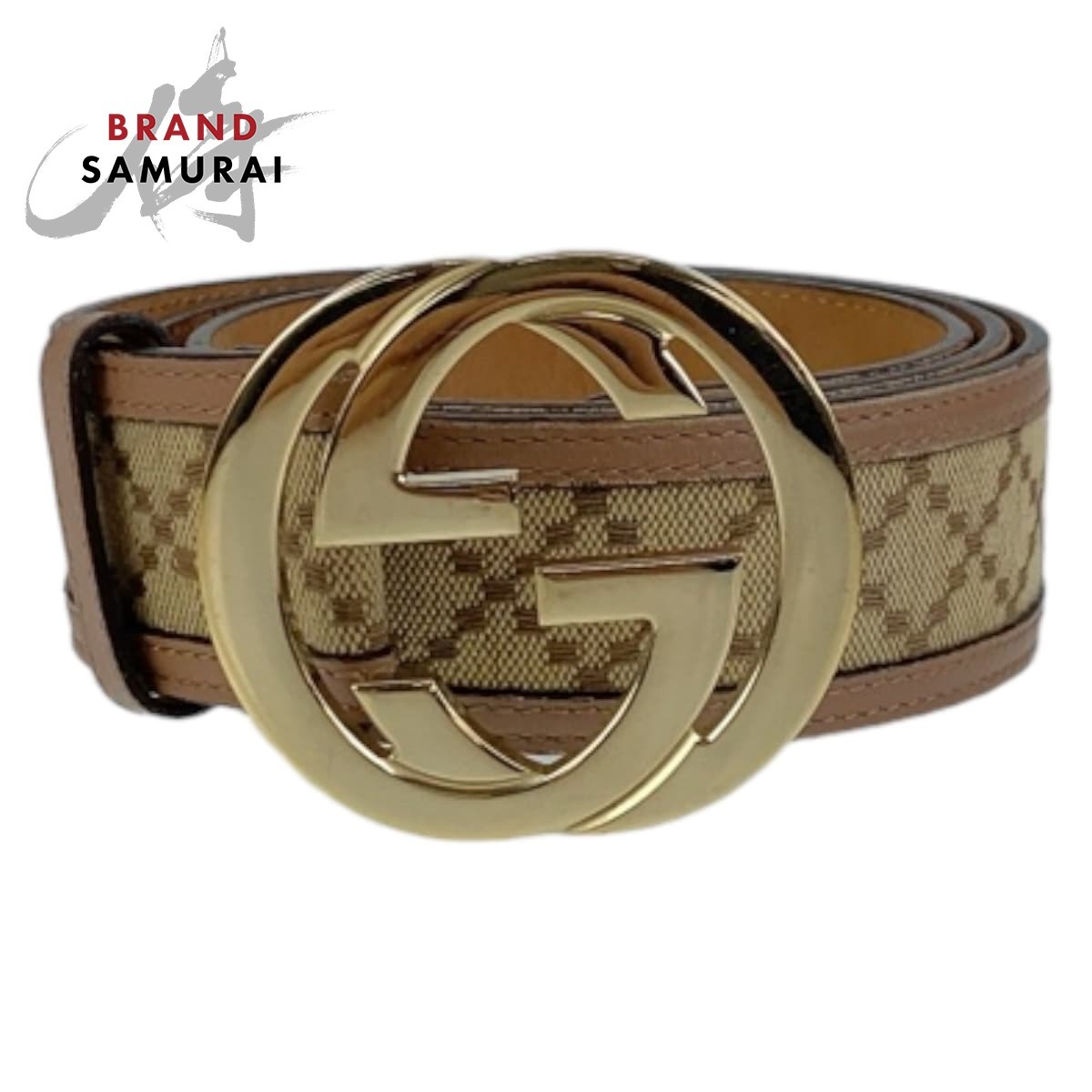 美品GUCCI グッチ レザーベルト インターロッキングG シマ GG ロゴ 美品GUCCI グッチ レザーベルト インターロッキングG シマ GG ロゴ