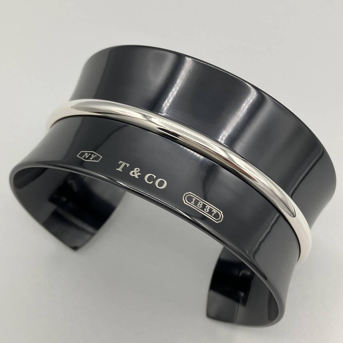 希少品 ティファニー 1837 ワイド カフ バングル ブレスレット 希少品 ティファニー 1837 ワイド カフ バングル ブレスレット
