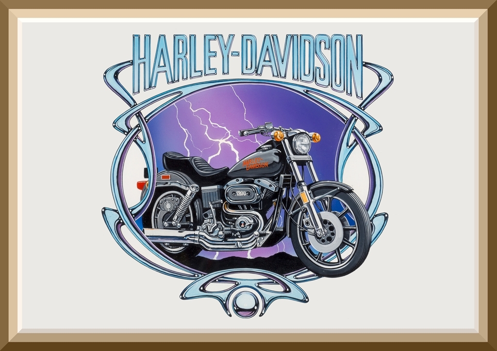 送料無料！★David Mann 70年代バイクアートポスター4枚セット『Suzuki GS750/Honda CB750/HD FXS 1200/Kawasaki Z1000 LTD』 