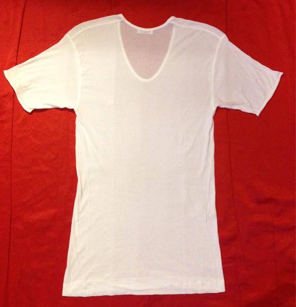CELINE PARIS セリーヌ Uネック ワンポイントアンダーTシャツ LL