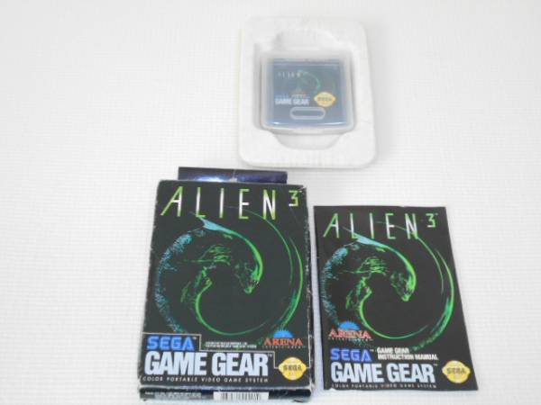 2024新商品 GG☆ALIEN 3 海外版(国内本体動作可能)☆箱付・説明書付・ソフト ゲームギア