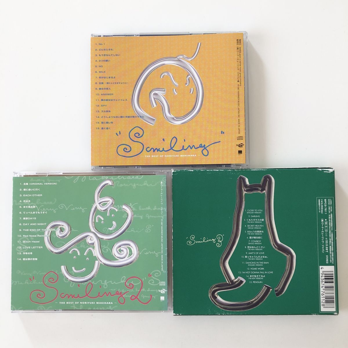 B29688 CD SMILING THE BEST OF NORIYUKI MAKIHARA 槇原敬之 3枚 B29688 CD SMILING THE BEST OF NORIYUKI MAKIHARA 槇原敬之 3枚