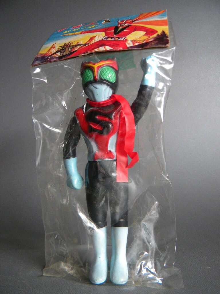 希少品! 珍色! ブルマァク製 ソフビ 戦え トリプルファイター 希少品! 珍色! ブルマァク製 ソフビ 戦え トリプルファイター