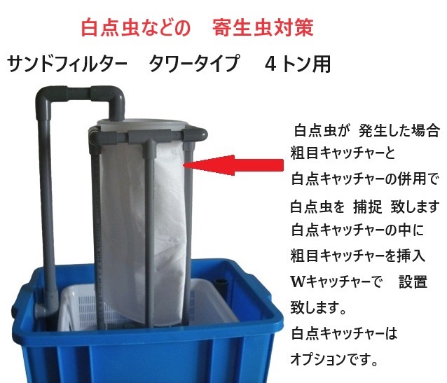 濾過するだけで 白点対策が 出来る サンドフィルター タワー 濾過するだけで 白点対策が 出来る サンドフィルター タワー