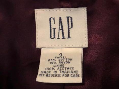 [ unused * home storage goods ]Gap*New York* Gap New York . buy [ cotton velour. jacket ] America size 4( Japan size S|7 number )