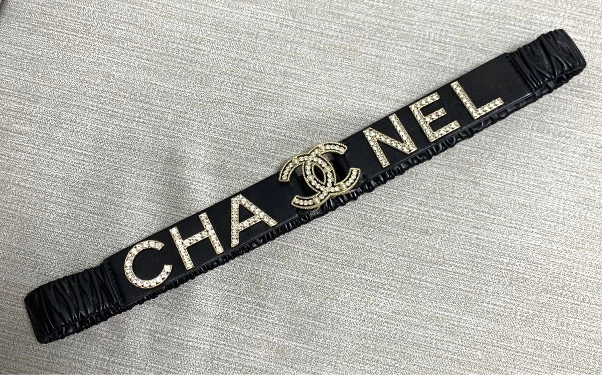 シャネル CHANEL ベルト ゴムベルト ココマーク ロゴマーク シャネル CHANEL ベルト ゴムベルト ココマーク ロゴマーク