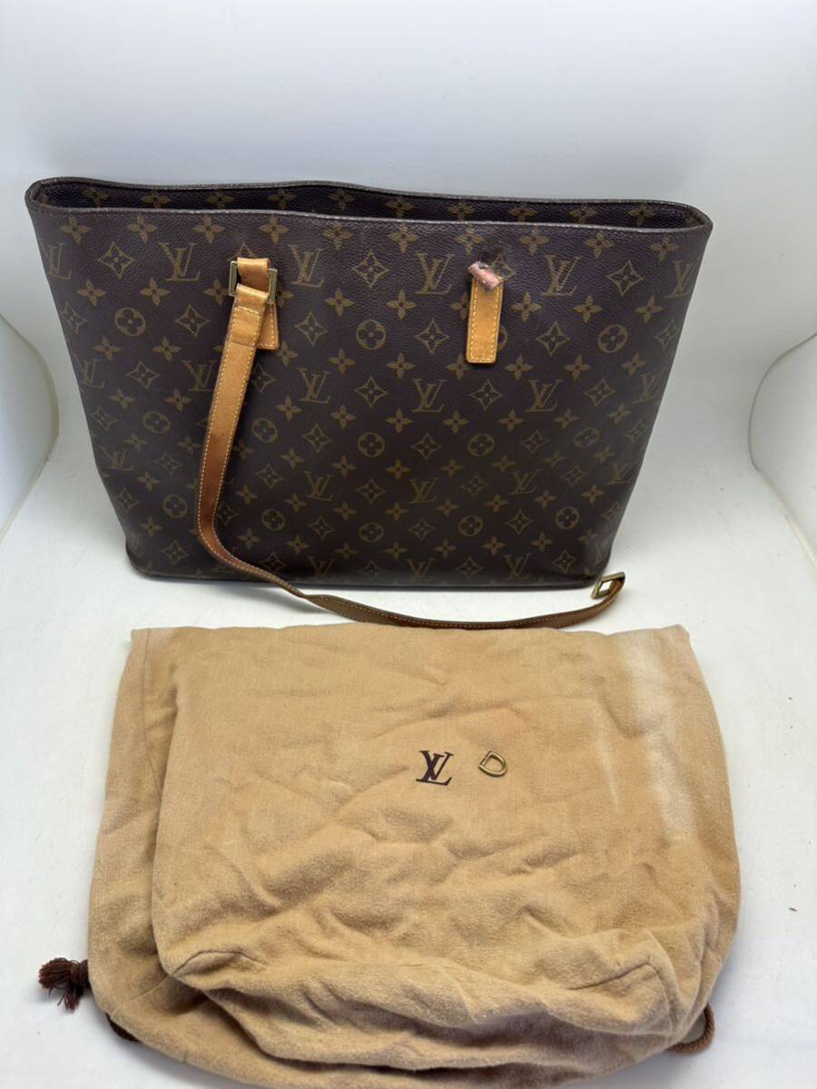 LOUIS VUITTON ルイヴィトン モノグラム カバ・メゾ トートバッグ 持ち手破損等状態悪いためジャンク