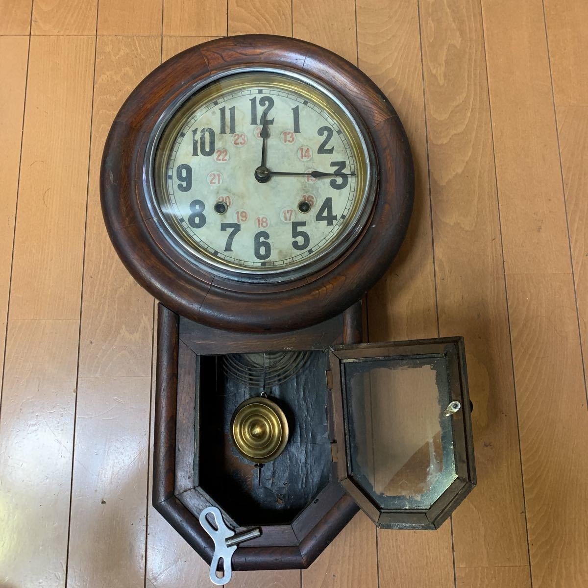 日本yahoo代標 日本代購 日本批發 Ibuy99 柱時計ボンボン時計