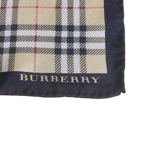 国内発送★BURBERRY★ロゴ チェック柄スカーフ バーバリー BURBERRY ロゴ入り チェック柄 シルク100% スカーフ