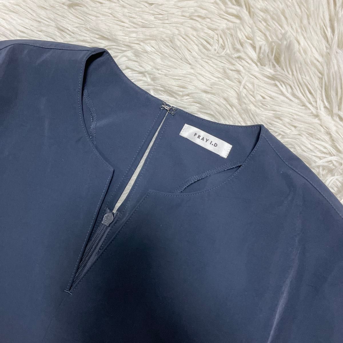 FRAY I D パフスリーブ オールインワン ネイビー 田中みな実 FRAY I D パフスリーブ オールインワン ネイビー 田中みな実