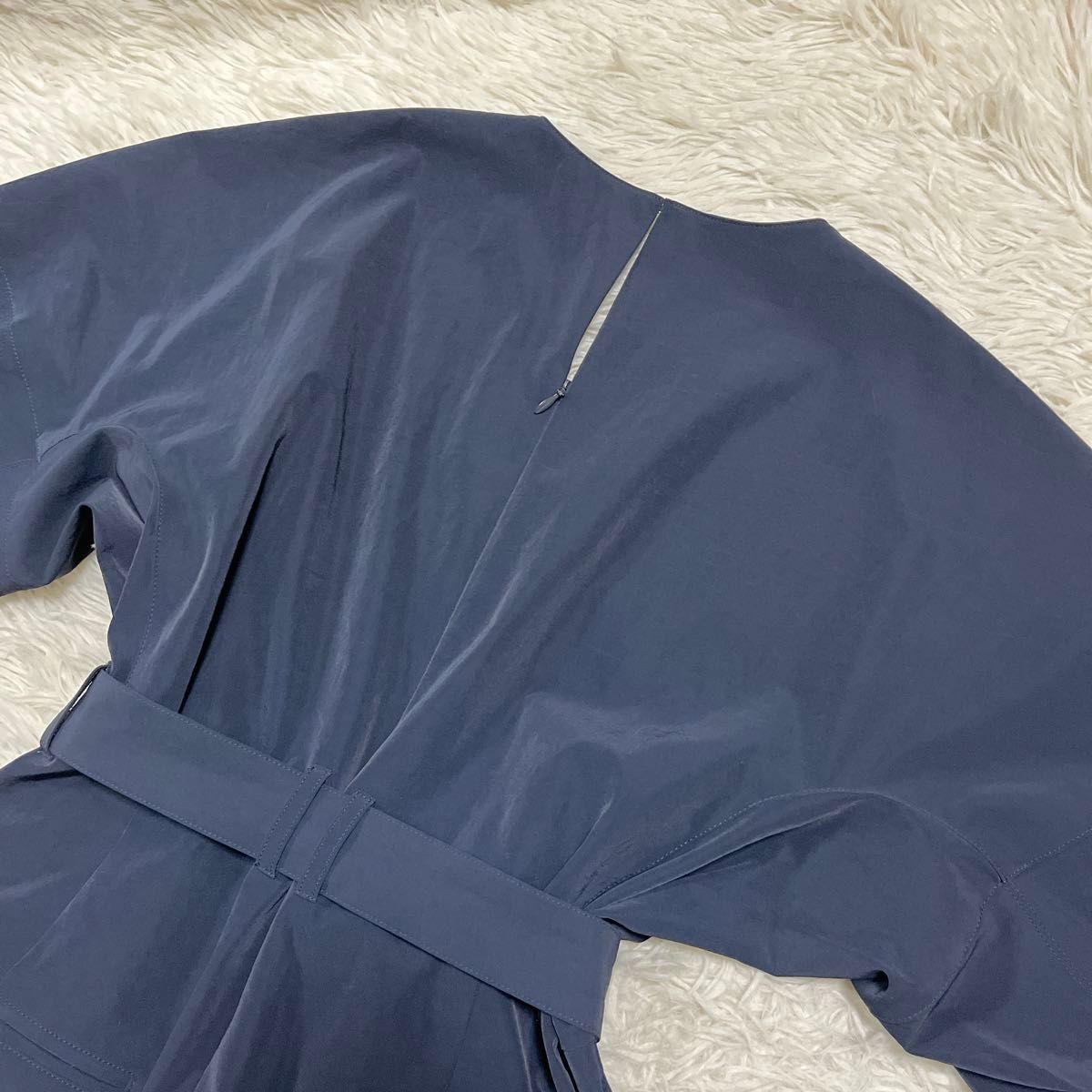 FRAY I D パフスリーブ オールインワン ネイビー 田中みな実 FRAY I D パフスリーブ オールインワン ネイビー 田中みな実