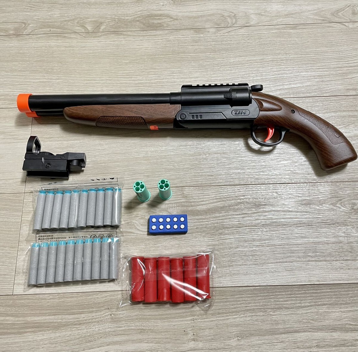 中折れダブルバレルショットガンタイプ排弾式スポンジ弾 散弾銃 中折れダブルバレルショットガンタイプ排弾式スポンジ弾 散弾銃