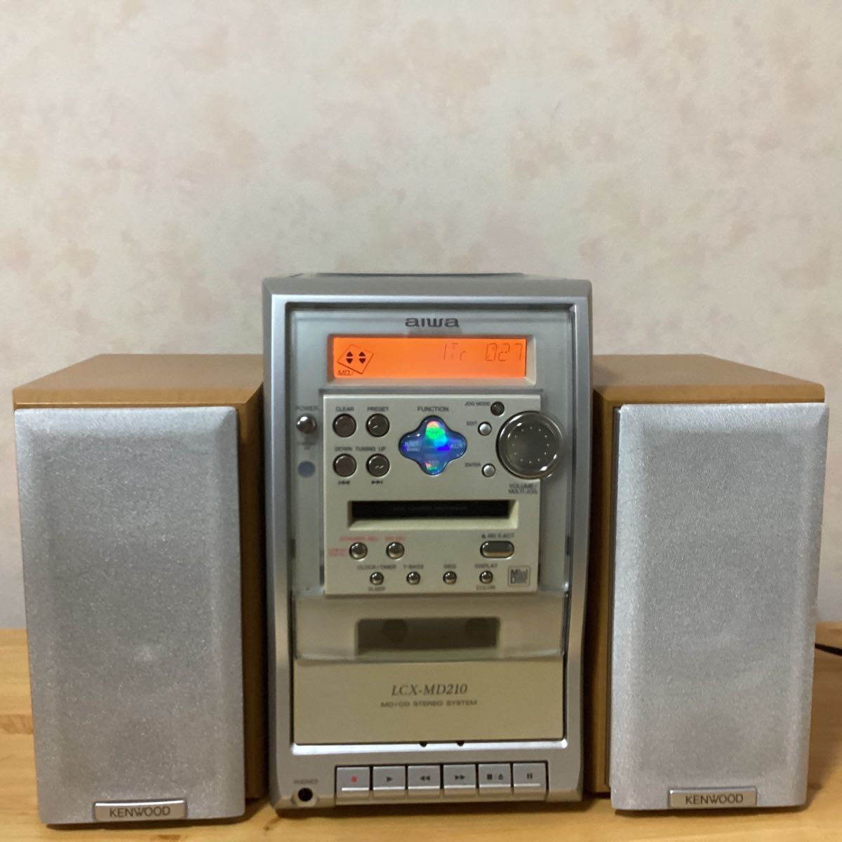 アイワLCX-MD210 CD/MDコンポ+ケンウッドLS-ESA5-S動作品 アイワLCX-MD210 CD/MDコンポ+ケンウッドLS-ESA5-S動作品