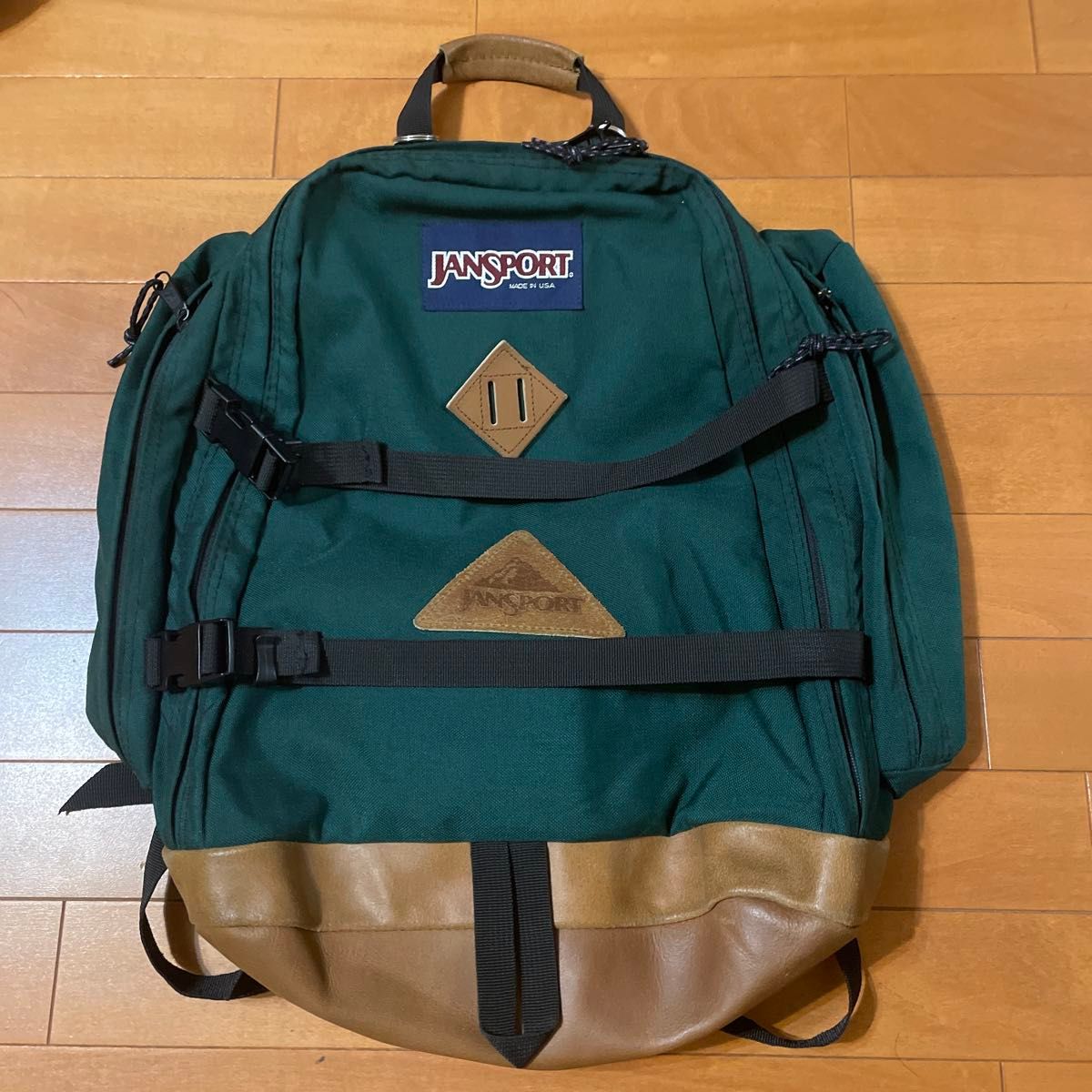 希少 80s『JANSPORT』USA製VINTAGEレザー切り替えバックパック 希少 80s『JANSPORT』USA製VINTAGEレザー切り替えバックパック