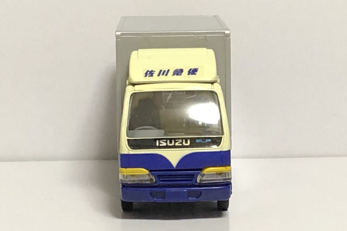  M Tec MTECH Isuzu Elf Sagawa Express panel van courier flight truck ISUZU ELF NPR NKR Sagawa takkyubin (home delivery service) courier service home delivery car Epo k old painting old 