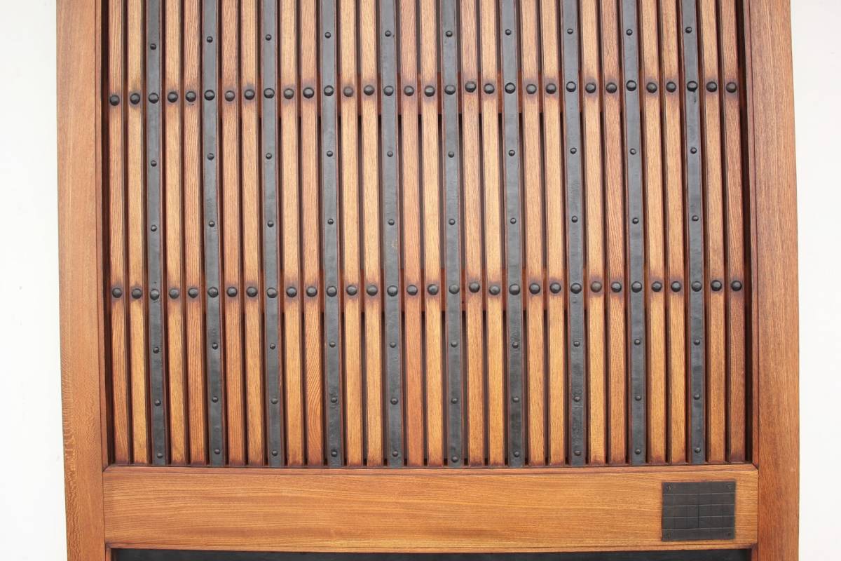 [ extension .] iron plate small of the back board total zelkova . eyes .. warehouse door W949Y // reform new building old Japanese-style house . change store design store design modern interior antique old .