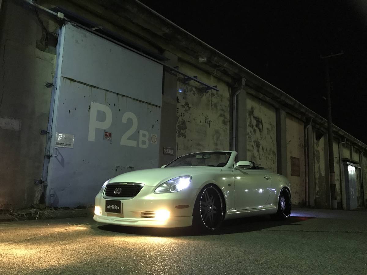 valkyrie style レクサス SC430 / 40ソアラ / UZZ40 専用 LED ウィンドディフレクター LEXUS 文字 LEDブルー！リモコン付き