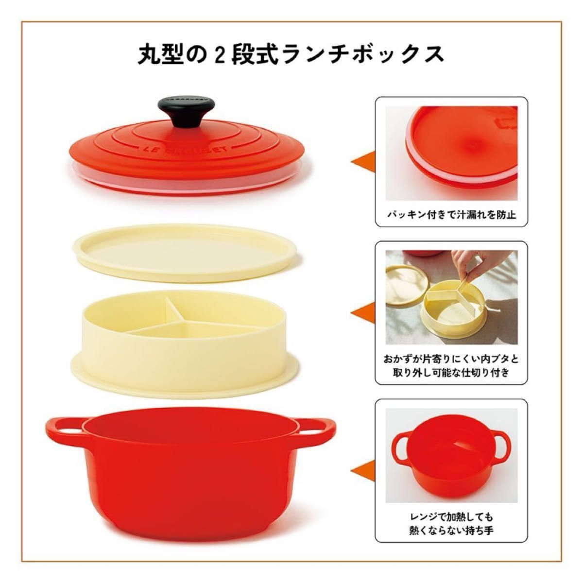 LE CREUSET(R) ル・クルーゼ ランチボックス 付録 説明文必読 LE CREUSET(R) ル・クルーゼ ランチボックス 付録 説明文必読