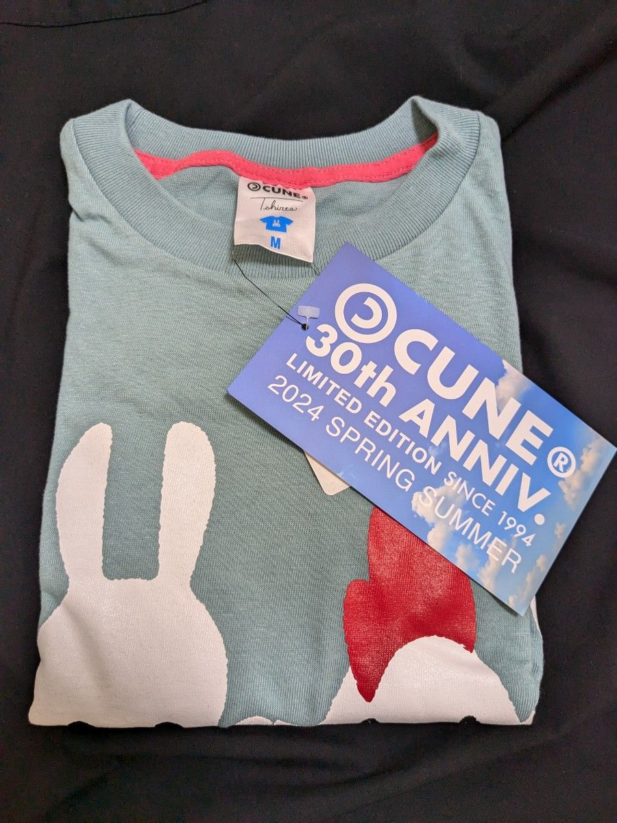 CUNE Tシャツ 30th ANNIV T-SHIRTS からあげクンとうさちゃん M CUNE Tシャツ 30th ANNIV T-SHIRTS からあげクンとうさちゃん M