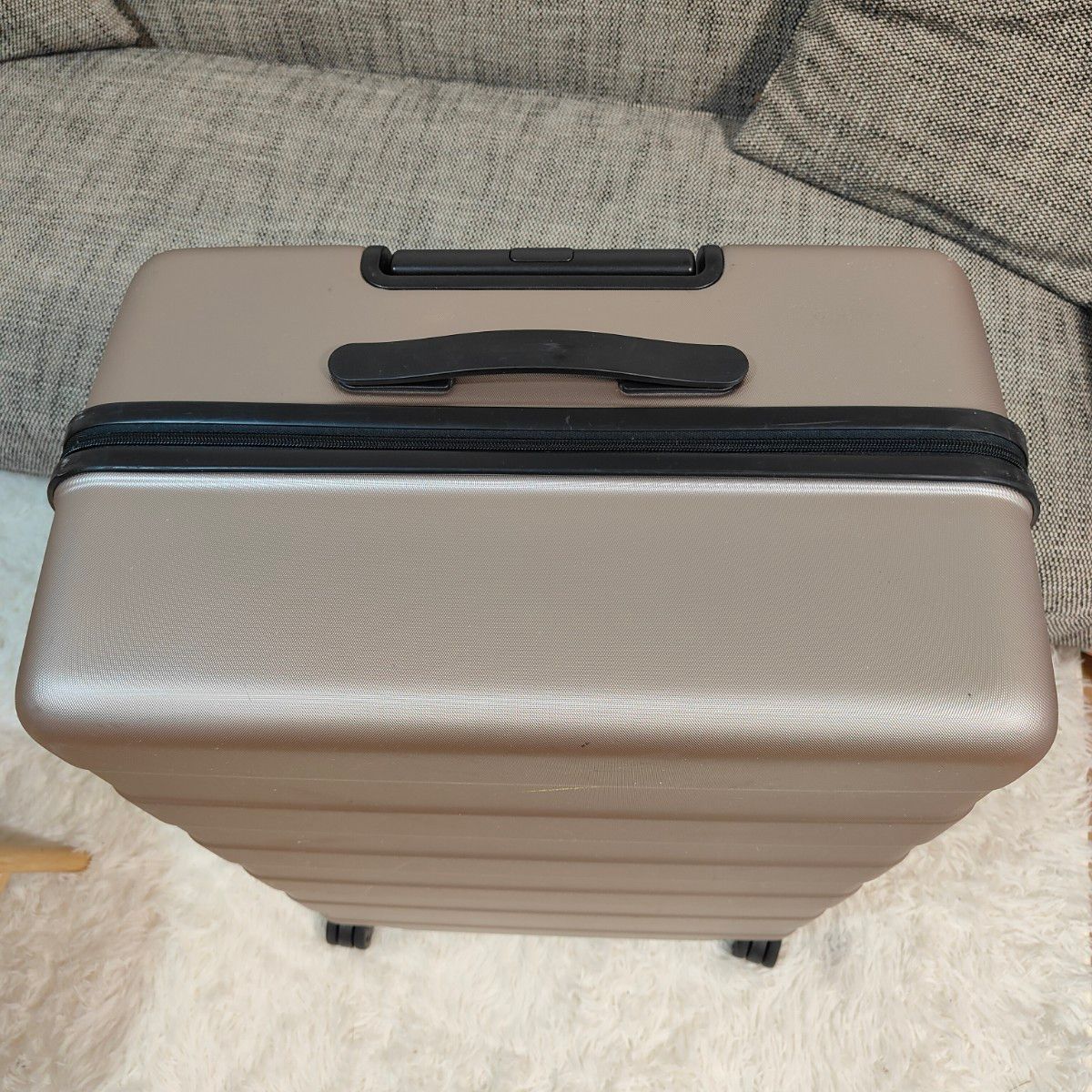廃番 人気色】 無印良品 キャリーケース 大容量 105L ベージュ 廃番 人気色】 無印良品 キャリーケース 大容量 105L ベージュ