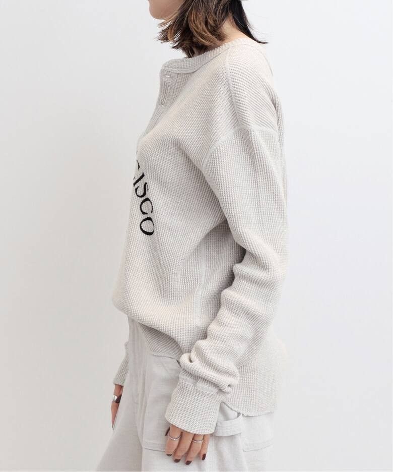 GOOD GRIEF /グッドグリーフ】 SFSC PRINTED HENLEY NECK TOP GOOD GRIEF /グッドグリーフ】 SFSC PRINTED HENLEY NECK TOP