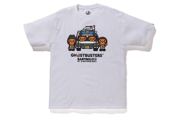 「GHOSTBUSTERS × BABY MILO TEE #4 / WHITE」Lサイズ Tシャツ エイプ A BATHING APE ゴーストバスターズ BAPEの画像1