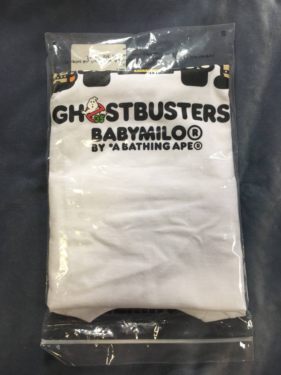 「GHOSTBUSTERS × BABY MILO TEE #4 / WHITE」Lサイズ Tシャツ エイプ A BATHING APE ゴーストバスターズ BAPEの画像4