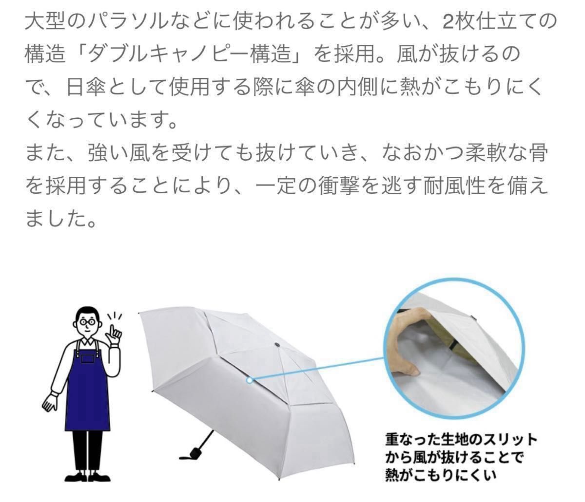 傘ソムリエ×ハンズ 風が抜ける傘 55cm スモーキーホワイト 傘ソムリエ×ハンズ 風が抜ける傘 55cm スモーキーホワイト