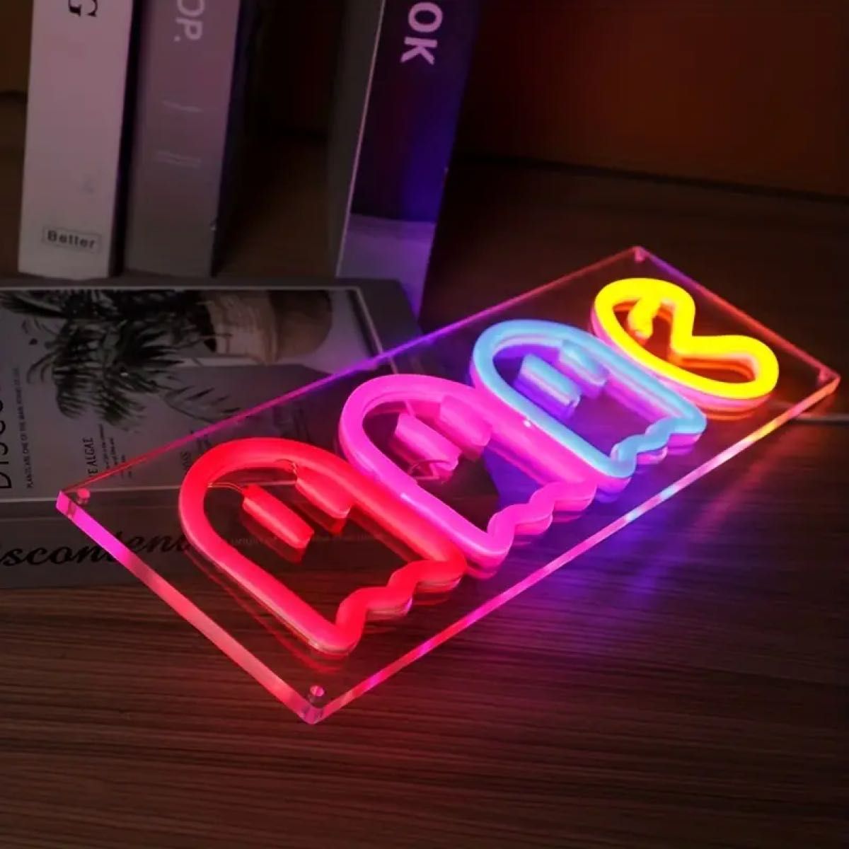 パックマン LED ネオンサインライト アーケードゲーム レトロ パックマン LED ネオンサインライト アーケードゲーム レトロ