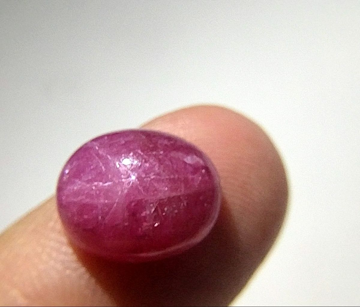 【R25】天然スタールビー 約5.40ct 約10.7×8.9×5.4mm