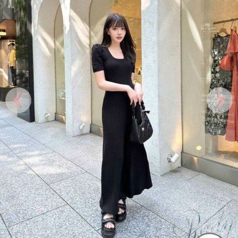 Radyワンピース rady リブニットワンピース ブラック Mサイズ|Yahoo!フリマ(旧